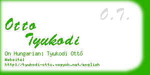 otto tyukodi business card